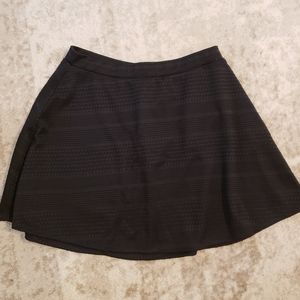 Black mini skirt